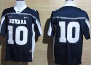 Wholesale Cheap Nevada Wolf Pack #10 Colin Kaepernick Navy Blue WAC Patch Jersey