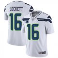 Wholesale Cheap Men's Seattle Seahawks 2022 #16 Tyler Lockett White With 1-star C Patch Vapor Untouchable Limited Stitched NFL Jersey