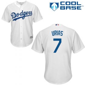 Wholesale Cheap Dodgers #7 Julio Urias White Cool Base Stitched Youth MLB Jersey