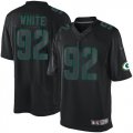 Wholesale Cheap Nike Packers #92 Reggie White Black Men's Stitched NFL Impact Limited Jersey