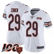 Wholesale Cheap Nike Bears #29 Tarik Cohen White Women's Stitched NFL 100th Season Vapor Limited Jersey