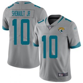 Wholesale Cheap Nike Jaguars #10 Laviska Shenault Jr. Silver Men\'s Stitched NFL Limited Inverted Legend Jersey