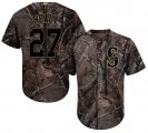 Wholesale Cheap Mariners #27 Ryon Healy Camo Realtree Collection Cool Base Stitched MLB Jersey