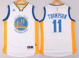 Wholesale Cheap Golden State Warriors #11 Klay Thompson Revolution 30 Swingman 2014 New White Jersey