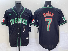 Wholesale Cheap Men\'s Mexico Baseball #7 Julio Urias Number 2023 Black World Classic Stitched Jersey1