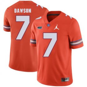 Wholesale Cheap Florida Gators 7 Duke Dawson Orange College Football Jersey