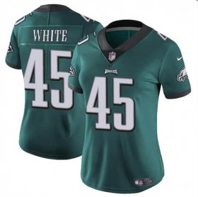 Cheap Women\'s Philadelphia Eagles #45 Devin White Green Vapor Untouchable Limited Football Stitched Jersey(Run Small)