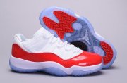 Wholesale Cheap Air Jordan 11 Varsity Red Low White/Red