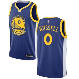 Wholesale Cheap Nike Warriors #0 D\'Angelo Russell Blue NBA Swingman Icon Edition Jersey