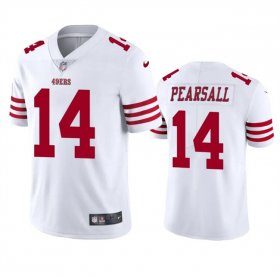 Cheap Men\'s San Francisco 49ers #14 Ricky Pearsall White 2024 Draft Vapor Untouchable Limited Football Stitched Jersey