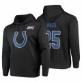 Wholesale Cheap Indianapolis Colts #25 Marlon Mack Nike NFL 100 Primary Logo Circuit Name & Number Pullover Hoodie Anthracite