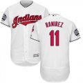 Wholesale Cheap Indians #11 Jose Ramirez White Flexbase Authentic Collection 2016 World Series Bound Stitched MLB Jersey