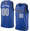 Cheap Men's Dallas Mavericks Active Player Custom Blue 2024 Finals Icon Edition Stitched Basketball Jersey