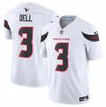 Cheap Men's Houston Texans #3 Tank Dell White 2024 Vapor F.U.S.E. Limited Stitched Jersey