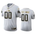 Wholesale Cheap Detroit Lions Custom Men's Nike White Golden Edition Vapor Limited NFL 100 Jersey