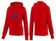 Wholesale Cheap Women's Indianapolis Colts Logo Pullover Hoodie Red