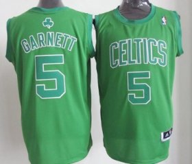 Wholesale Cheap Boston Celtics #5 Kevin Garnett Revolution 30 Swingman Green Big Color Jersey