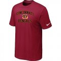 Wholesale Cheap Nike NFL Cincinnati Bengals Heart & Soul NFL T-Shirt Red