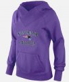 Wholesale Cheap Women's New England Patriots Heart & Soul Pullover Hoodie Purple