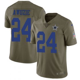 Wholesale Cheap Nike Cowboys #24 Chidobe Awuzie Olive Men\'s Stitched NFL Limited 2017 Salute To Service Jersey