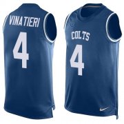 Wholesale Cheap Nike Colts #4 Adam Vinatieri Royal Blue Team Color Men's Stitched NFL Limited Tank Top Jersey