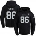 Wholesale Cheap Nike Raiders #86 Lee Smith Black Name & Number Pullover NFL Hoodie