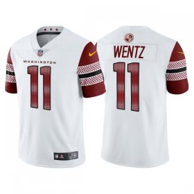 Wholesale Cheap Men\'s Washington Commanders #11 Carson Wentz 2022 White Vapor Untouchable Stitched Jersey