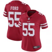 Wholesale Cheap Nike 49ers #55 Dee Ford Red Team Color Women's Stitched NFL Vapor Untouchable Limited Jersey