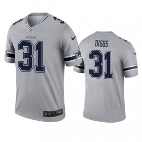 Wholesale Cheap Men\'s Dallas Cowboys #31 Trevon Diggs Gray Inverted Legend Jersey