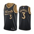 Wholesale Cheap Nike Raptors #3 OG Anunoby Black NBA Swingman 2020-21 City Edition Jersey