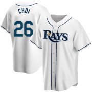 Wholesale Cheap Men's Tampa Bay Rays Replica #26 Ji-Man Choi White Home Nike Jersey