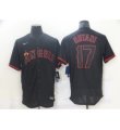 Wholesale Cheap Men's Nike Los Angeles Angels of Anaheim #17 Shohei Ohtani Showtime Authentic Black Jersey