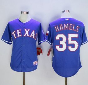 Wholesale Cheap Rangers #35 Cole Hamels Blue Cool Base Stitched MLB Jersey