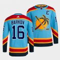 Wholesale Cheap Men's Florida Panthers #16 Aleksander Barkov Blue 2022 Reverse Retro Stitched Jersey