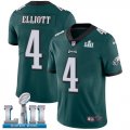 Wholesale Cheap Nike Eagles #4 Jake Elliott Midnight Green Team Color Super Bowl LII Men's Stitched NFL Vapor Untouchable Limited Jersey