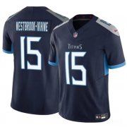 Cheap Men's Tennessee Titans #15 Nick Westbrook-Ikhine Navy 2024 F.U.S.E. Vapor Limited Football Stitched Jersey