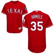 Wholesale Cheap Rangers #35 Cole Hamels Red Flexbase Authentic Collection Stitched MLB Jersey