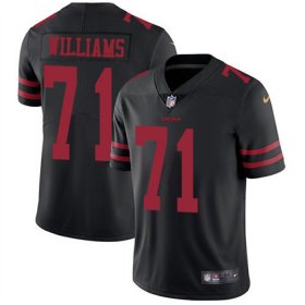 Men\'s San Francisco 49ers #71 Trent Williams Black Vapor Untouchable Limited Stitched Football Jersey