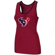 Wholesale Cheap Women's Nike Houston Texans Big Logo Tri-Blend Racerback Stretch Tank Top Red