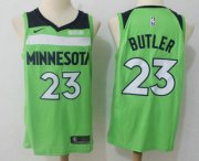 Wholesale Cheap Men's Minnesota Timberwolves #23 Jimmy Butler New Green 2017-2018 Nike Swingman Fitbit Stitched NBA Jersey