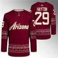 Cheap Men's Arizona Coyotes #29 Barrett Hayton Garnet Alternate Pro Jersey