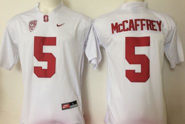 Wholesale Cheap Stanford Cardinal 5 Christian McCaffrey White College Football Jersey